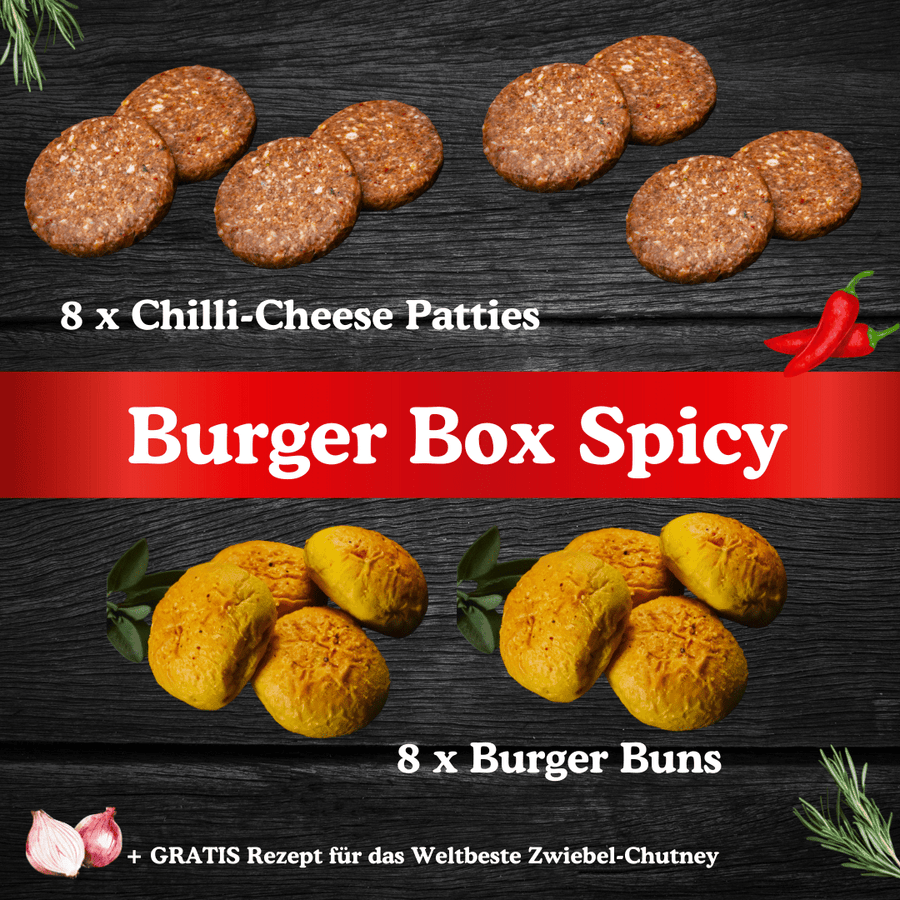 Angus Burger - Box Spicy, 100% dry - aged - Angus - Beef Loxten