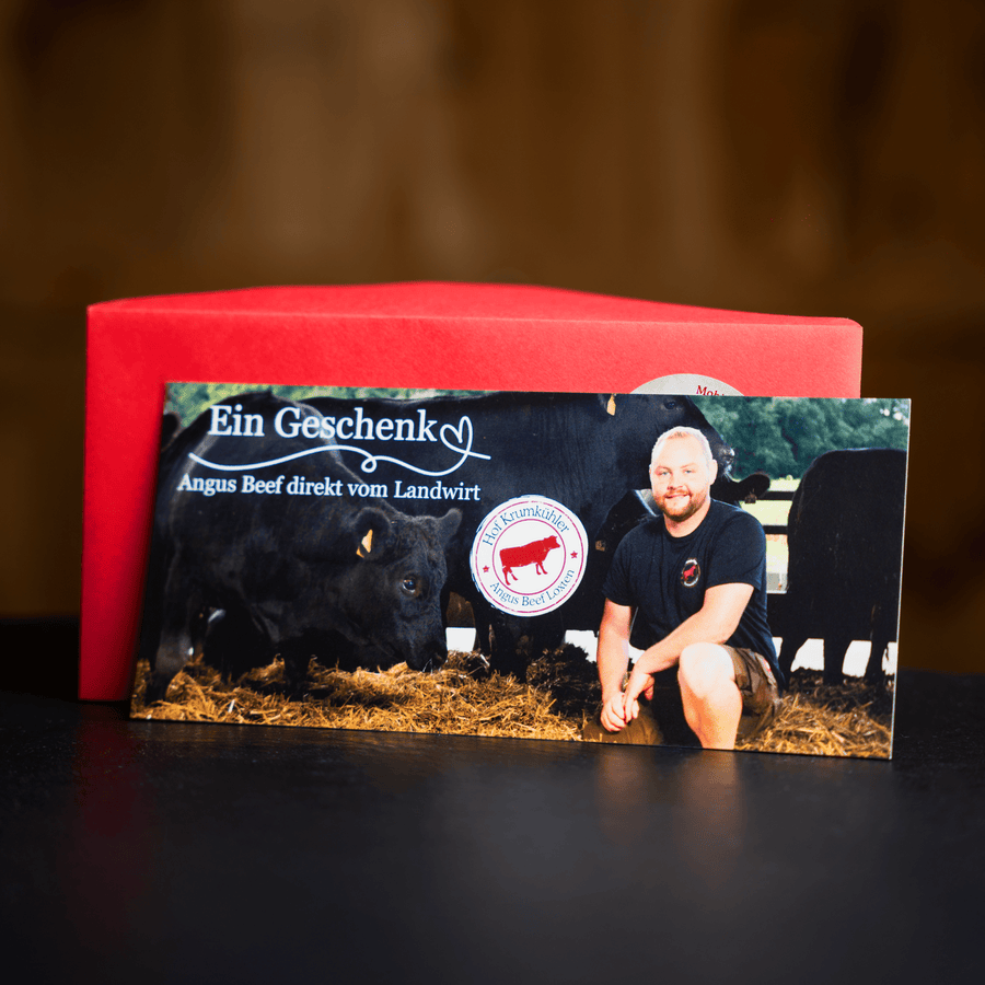 Geschenkgutschein Angus Beef - Angus - Beef Loxten