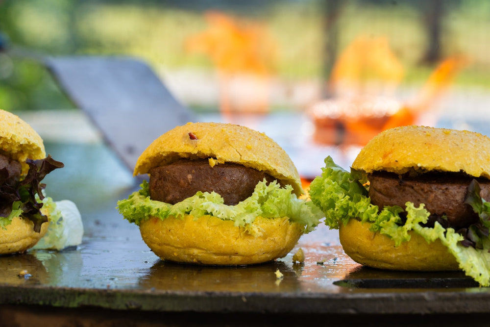 MINI Curry - Burger - Bun´s (4er Pack) - Angus - Beef Loxten