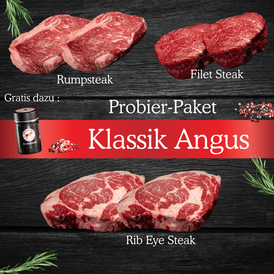 Probierpaket "Klassik Angus", dry - aged - Angus - Beef Loxten