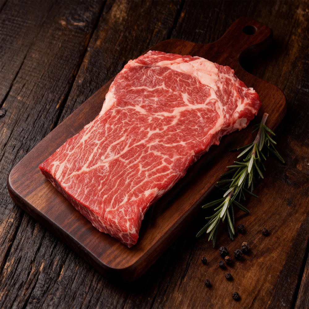 Wagyu Flat Iron Steak, dry - aged - Angus - Beef Loxten