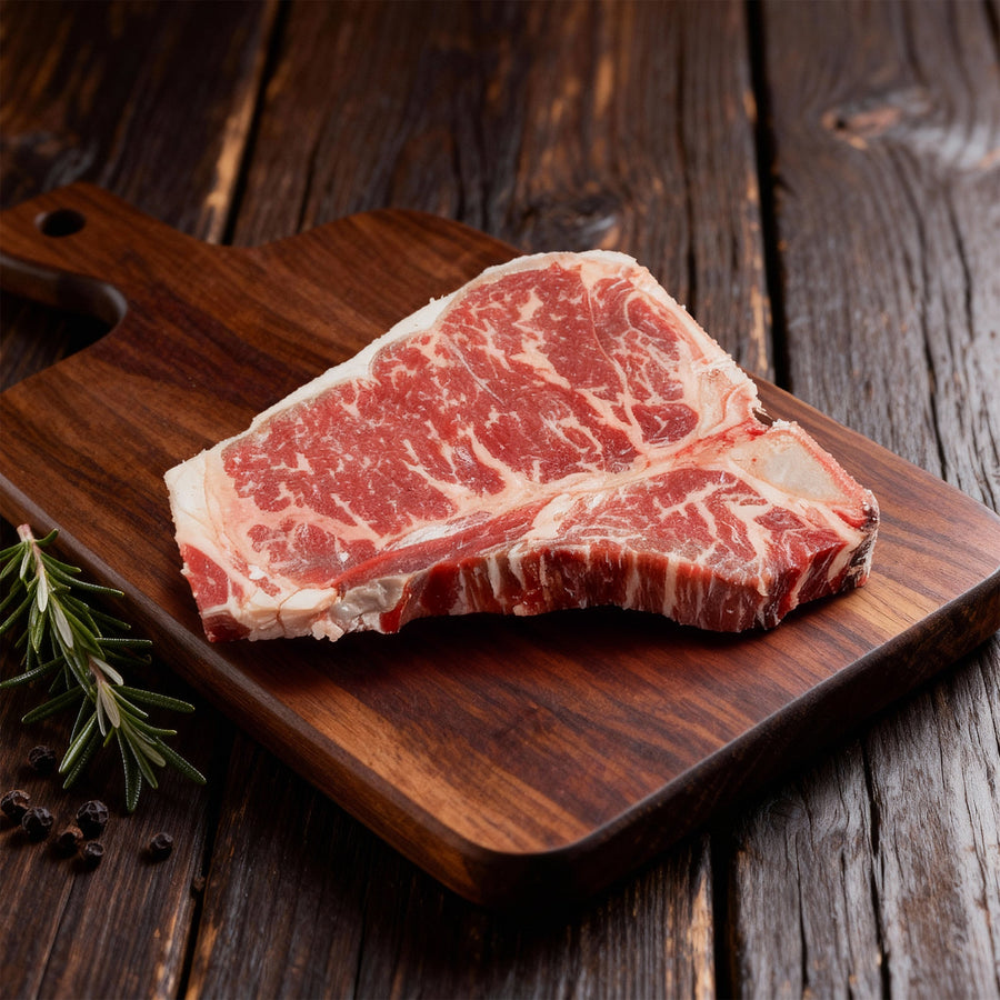 Wagyu Porterhouse Steak, dry - aged - Angus - Beef Loxten