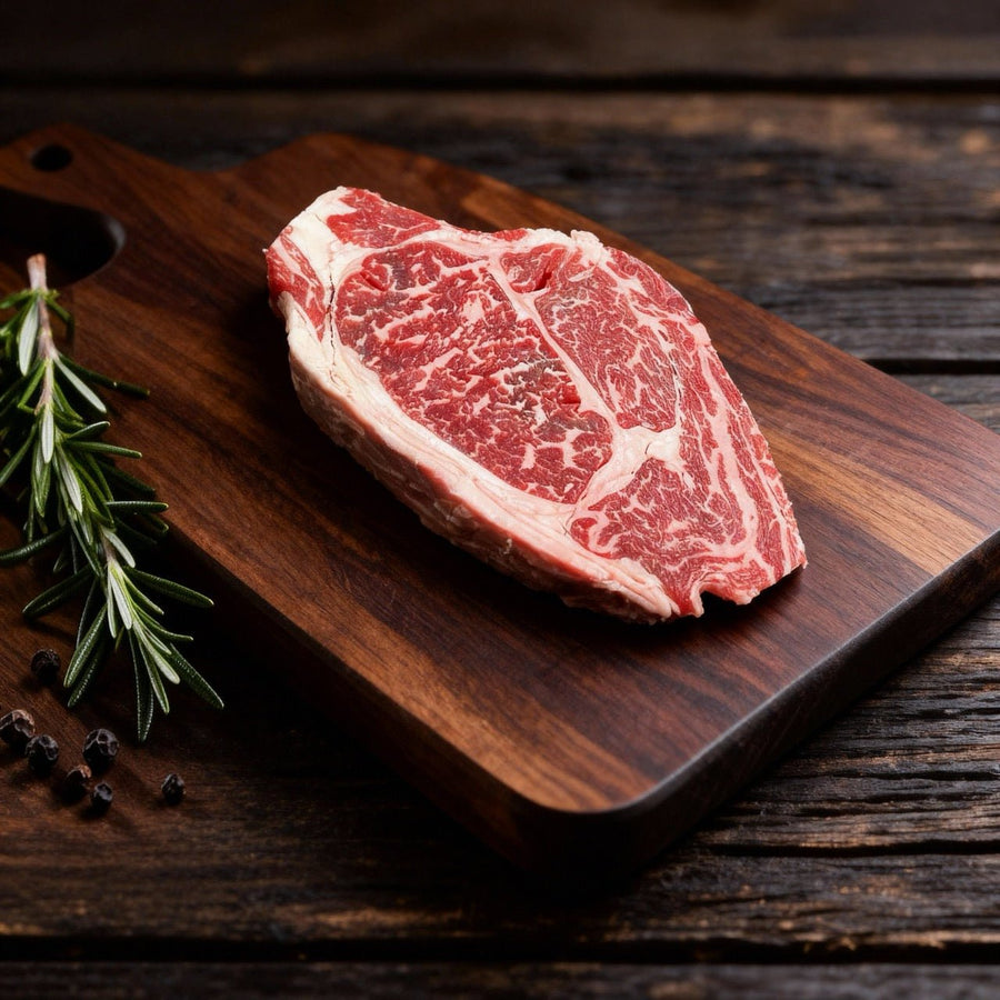 Wagyu Rib Eye Steak / Entrecôte, dry - aged - Angus - Beef Loxten